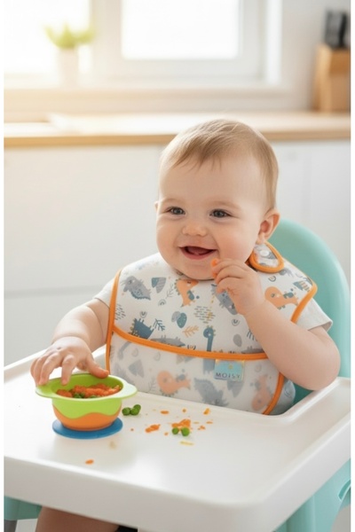 MOISY مريلة طعام إسفنجية غير قابلة للتحلل - دينو