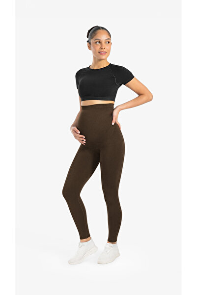 cervus Bloomar Women's Maternity Seamless High Waist Supported Stretchy Leggings