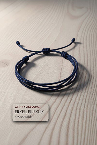 LA TINY AKSESUAR أساور رجالية متعددة - أساور قابلة للتعديل