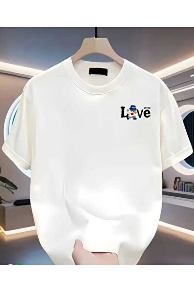 ORVIO Group 'Love' Printed T-Shirt with Teddy Bear Figure