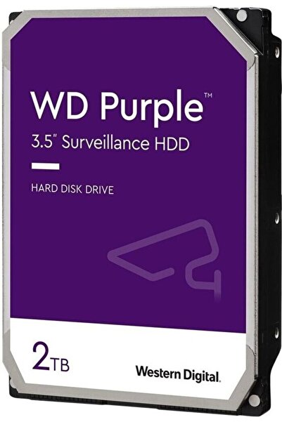 WESTERN DIGITAL WD 2TB Surveillance Hard Drive – AllFrame, 24/7, DVR/NVR compatible, supports up to 64 cameras