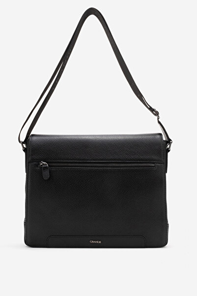 Grande حقيبة جلد طبيعي GD 4253 باللون الأسود