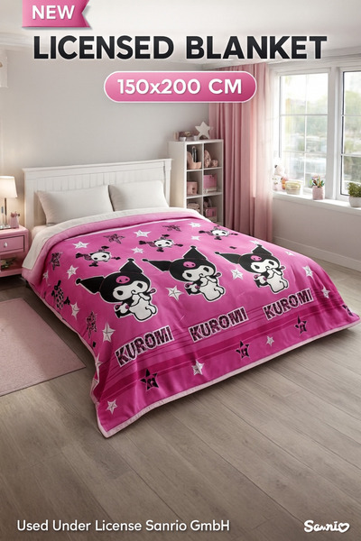 kuromi 💜 Licensed 150X200 Single Blanket – Used under License Sanrio Gmbh