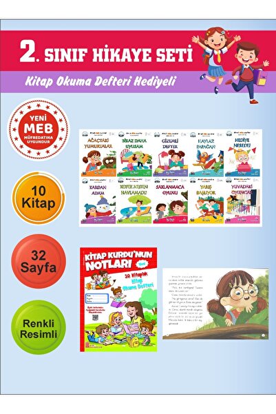 Üçgen Yayıncılık 2.Sınıflar İçin Okumayı Sevdiren 10 lu Hikaye Seti 14 (Kitap...