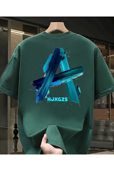 ORVIO Group Brushstroke Letter'A' Printed T-Shirt