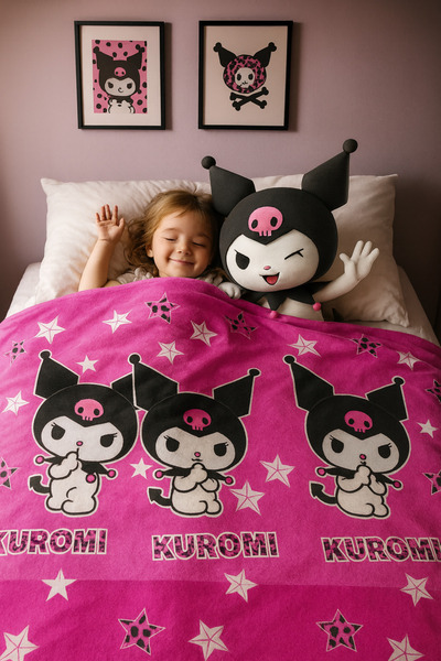 kuromi 💜 Licensed 150X200 Single Blanket – Used under License Sanrio Gmbh