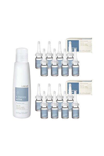 Lakme K.Therapy Ενεργό Σετ Τριχόπτωσης — Λοσιόν 125ml + Αμπούλες 8x6ml x2