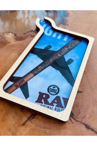 Chase Raw flight ahşap tütün tepsi