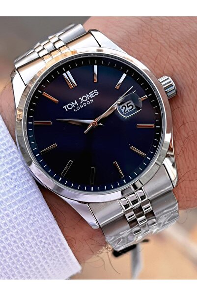 Tom Jones Men's Wristwatch 10088 with Bracelet Gift, Steel Strap, 3 Atm Water Resistant, 2 Years Warranty.