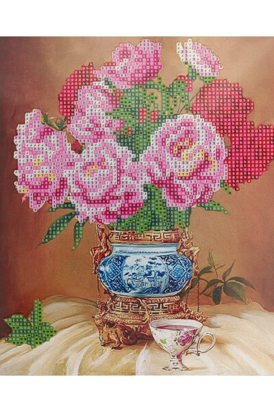 mentaş grup Beaded Rhinestone Mosaic Diamond Tapestry Pono Painting Picture Puzzle For Children 21x25