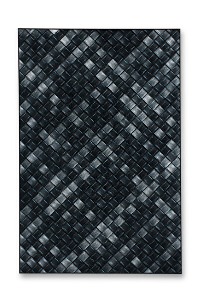 Rugs Modern Halı سجادة موسو زرقاء بنفسجية اللون بنمط زهور عرقية منسوجة بقاعدة...