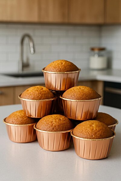 BEYZANA Solid 12 Adet Muffin Cupcake Kek Kapsülü