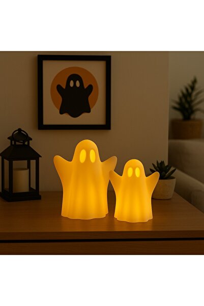 Decorative 2-Piece with GHOST Figure - Tea Light Gift