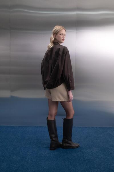 MARKALİSTE Pocketed Shirt Bitter Brown