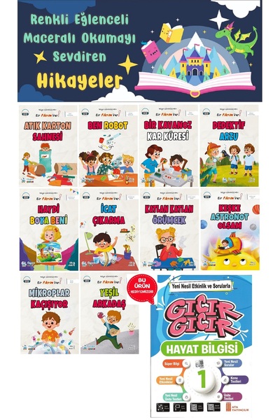 Üçgen Yayıncılık 1.Sınıf Bir Fikrim Var Hikaye Seti (16 Sayfa) - Hayat Bilgis...