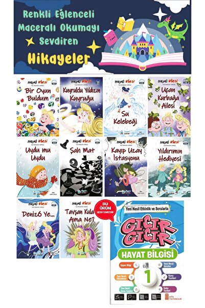 Üçgen Yayıncılık 1.Sınıf Hayal Ebesi Hikaye Seti (16 Sayfa) - Hayat Bilgisi K...