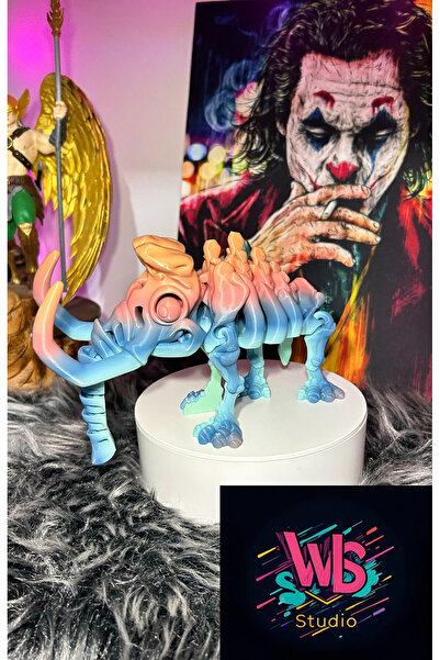 WLS studio Eklemli İskelet Mamut Oyuncak | Hareketli Parçalar | 16Cm Uzunlukta