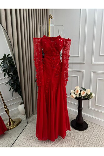 Diva style فستان سهره احمر ورود مبطن باربي