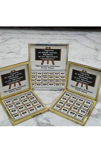 ZEKİ Öğretmenler Gününe Özel Etiketli Çikolata