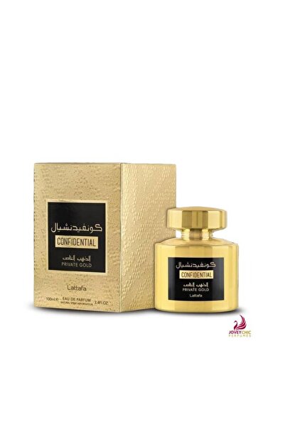 lattafa عطر كونفيدنشال برايفت جولد من لطافة للجنسين او دي بارفان 100 مل