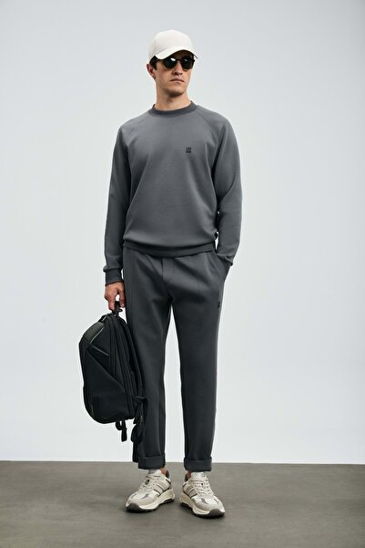 Lufian 112030179 Grant Men's Sweatshirt Gray