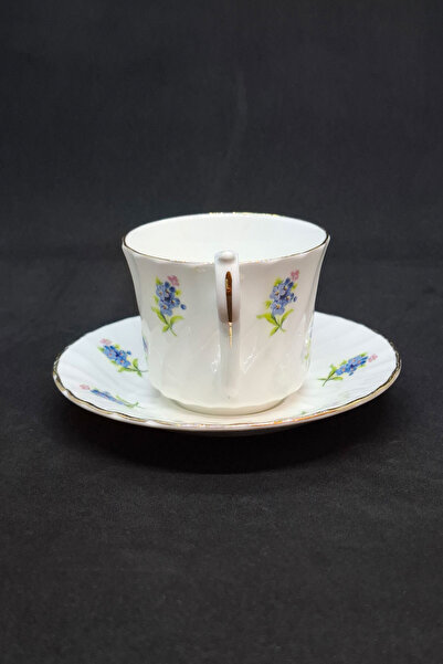 ABBETC Delfesta Fine Bone China Blue Double Coffee Cup 130 ml
