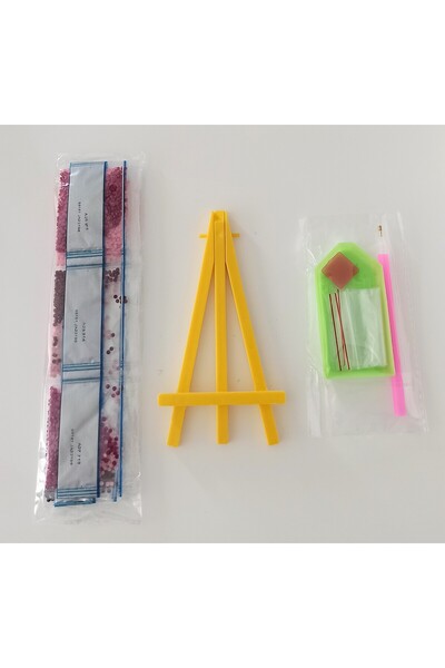 mentaş grup Beaded Rhinestone Mosaic Diamond Tapestry Pono Painting Picture Puzzle For Children 21x25