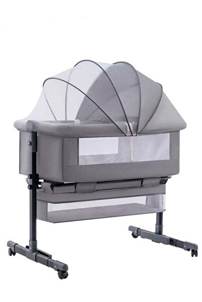 ULHYC سرير سفر محمول قابل للطي 3 في 1 للأطفال مع ارتفاع قابل للتعديل وشبكة قا...