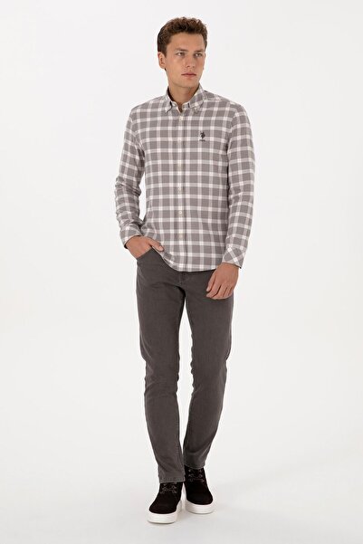 U.S. Polo Assn. Men's Mink Long Sleeve Shirt