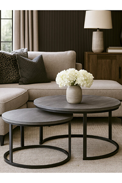 BEC60 Modern nesting coffee table set (2 pieces) for living rooms