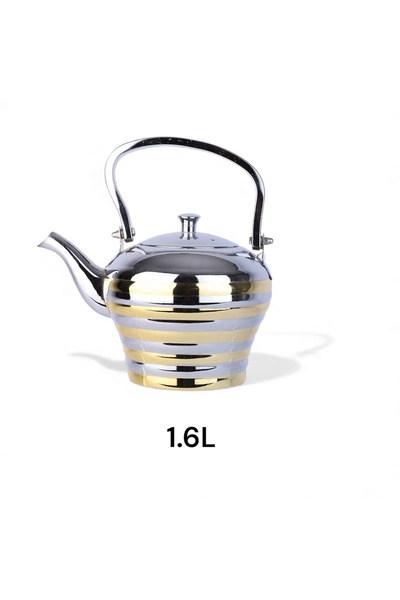 cc bin shihon Two-tone spiral teapot made of premium rust-resistant stainless steel
