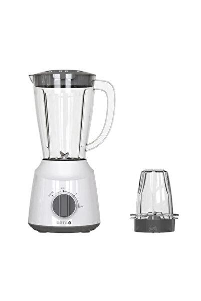 DOTS Dots 2-in-1 Blender – 400W – 1.5L with Grinder – 2 Speeds + Pulse – White