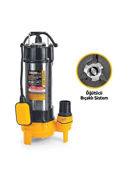Genel Markalar SGS5375 - 12 Metre 1.5 HP İnox Foseptik Dalgıç Pompa Parçalayı...
