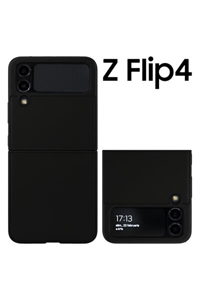 Samsung Z Flip4 Case, Matte Black – 360° Full Protection, Ultra-Slim, Shockproof & Anti-