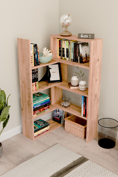 interGO Crea Modüler Köşe Kitaplık, Sekiz Raflı