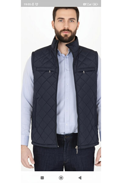 HeviStor Classic Cut Quilted Puffer Vest with Fleece Inside Dad Vest