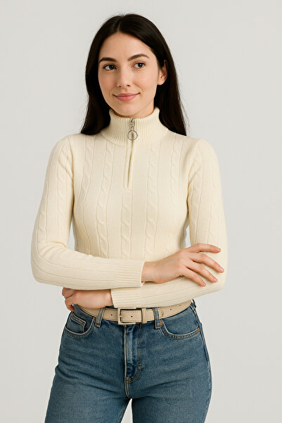 Butik Zippered Knitted Knitwear
