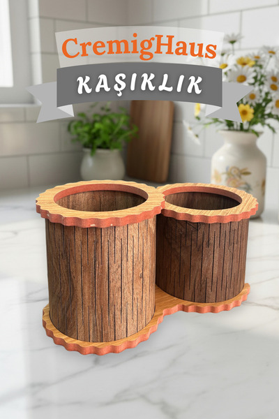 CremigHaus AHŞAP KAŞIKLIK GELENEKSEL TASARIM KEMENÇE DESEN