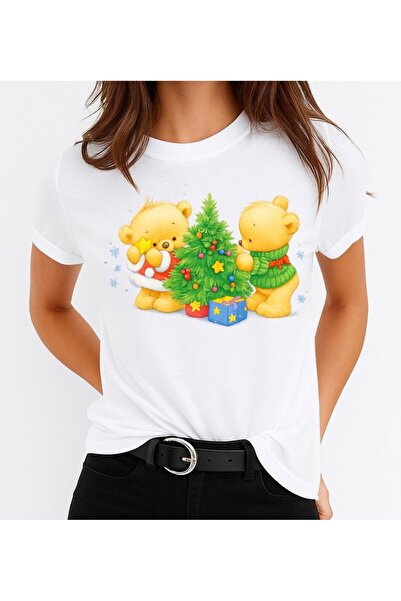 OEM 100% Cotton T-shirt Cute 2 Little Bears 3