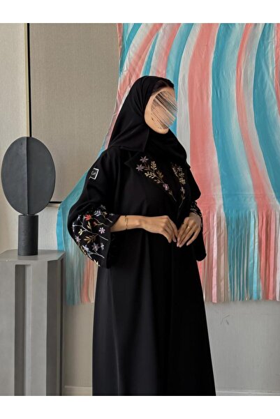 OLGA-ABAYA عباية أنيقة من آولجا القماش كريب لندن مع تطريز قصة العباية ربع كلو...