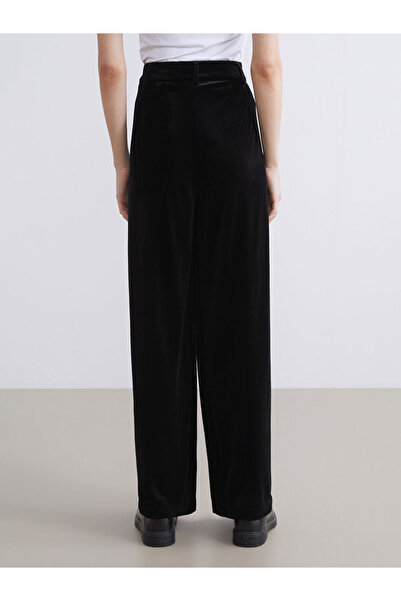LC Waikiki Wide Leg Women's Velvet Trousers