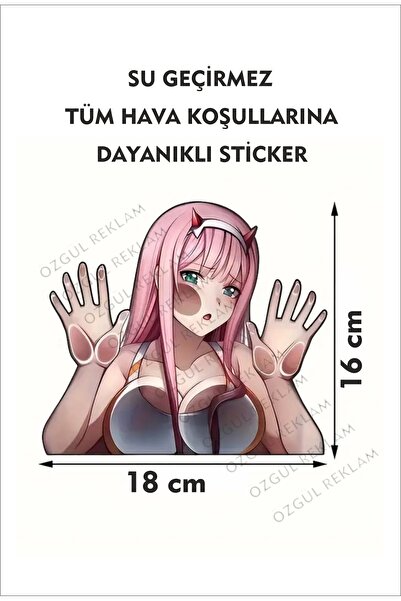 ÖZGÜL REKLAM Kadın Sticker / Anime Kız Sticker / Araç Sticker / Motor Sticker...