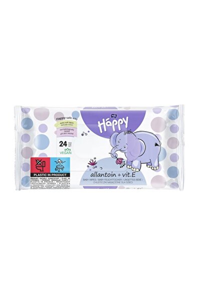 Bella Happy wet wipes with Vitamin E and Allantoin, 24 pieces/pack, x 4 pcs