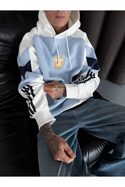 KUN SPORTSWEAR Premium Retro Striped Nostalgia Sweatshirt Oversize Unisex