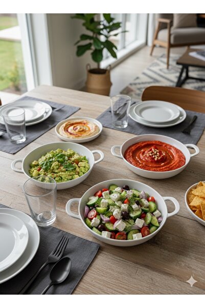 magical dreams 3’lü Porselen 15 Cm Servis kasesi,Sahan seti