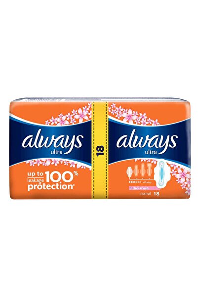 Always Absorbante igienice Ultra Fresh Duo Pack, 18 bucăți,