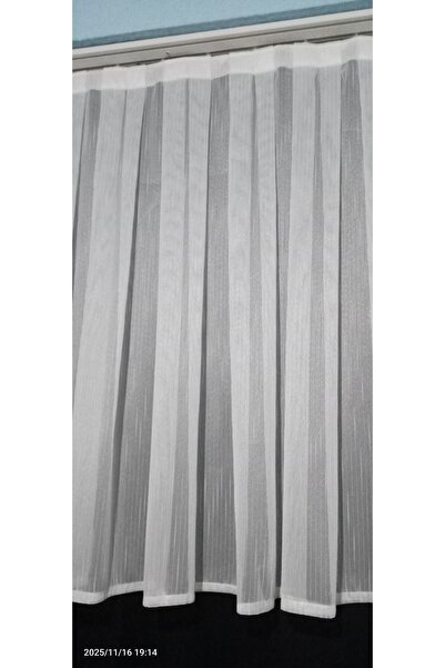 Store Flamli Çelik perde farbela tül perde