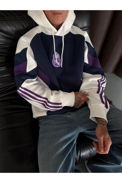 KUN SPORTSWEAR Premium Retro Striped Nostalgia Sweatshirt Oversize Unisex