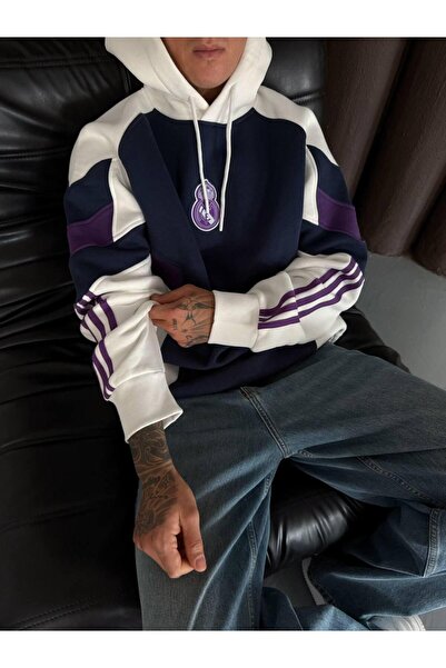 KUN SPORTSWEAR Premium Retro Striped Nostalgia Sweatshirt Oversize Unisex