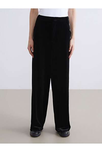 LC Waikiki Wide Leg Women's Velvet Trousers